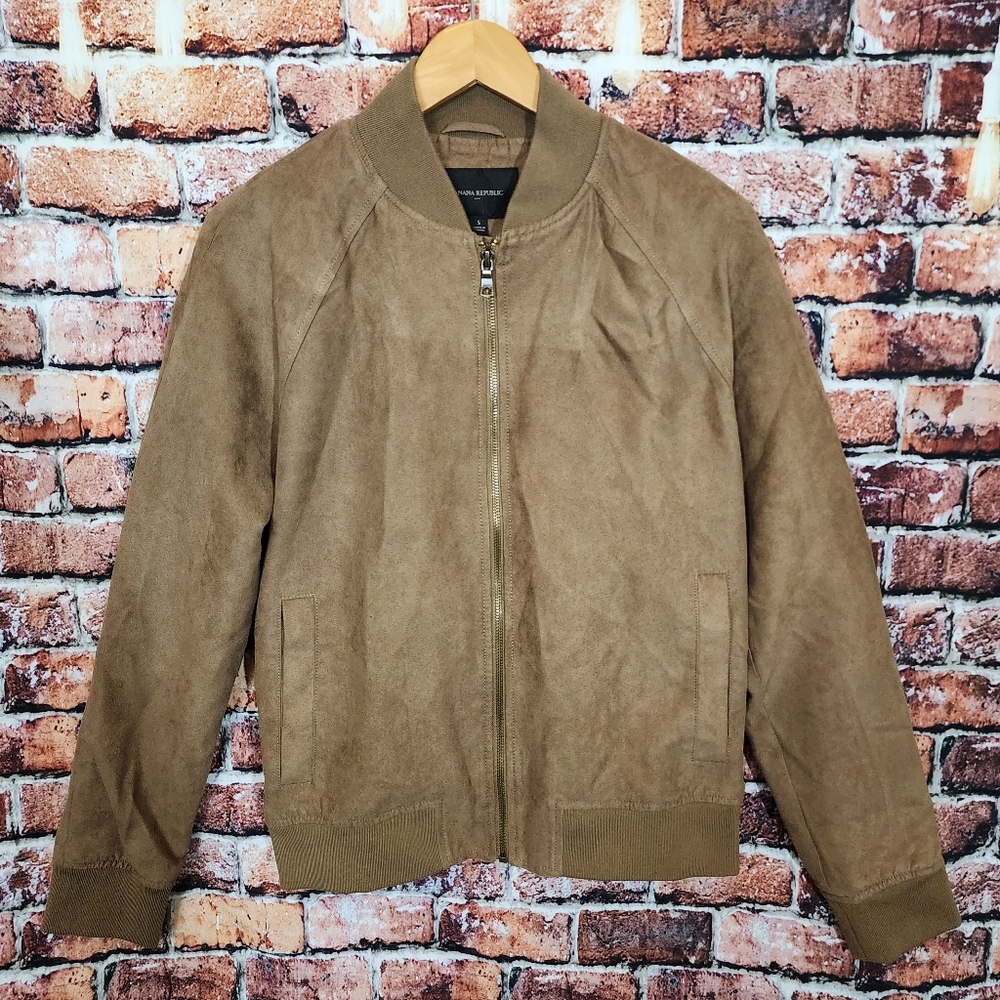 Men's Banana Republic Vegan Suede Bomber Jacket